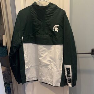 Colosseum Michigan State Dark Green and White Jacket